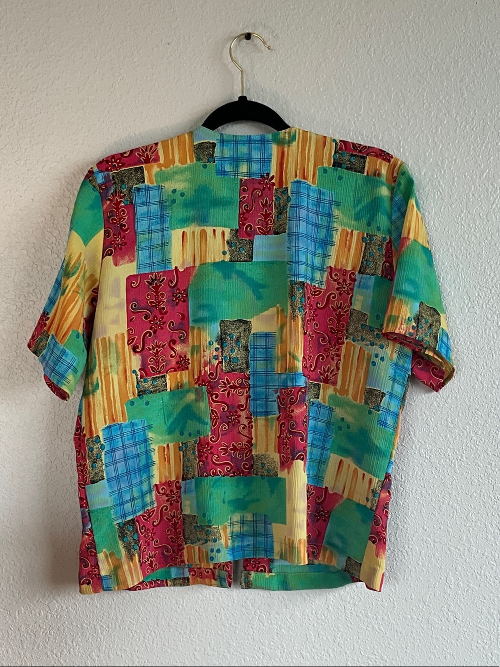 Colorful patch work blouse - Picture 2 of 2